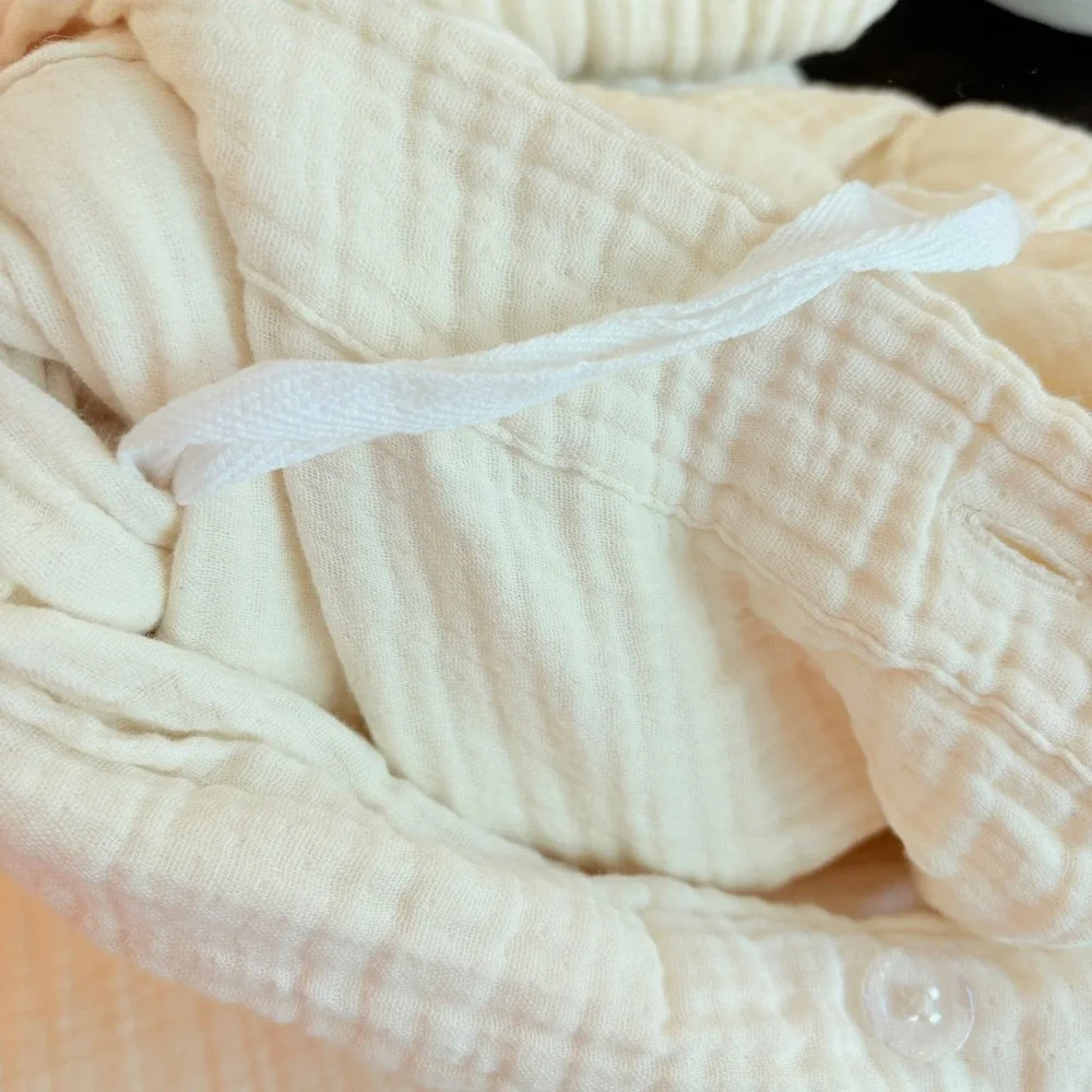 NWOT Quince Organic Cotton Airy Gauze Duvet Cover Set King/Cal King Creamy White